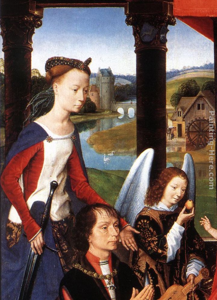 Hans Memling The Donne Triptych [detail 3, central panel]